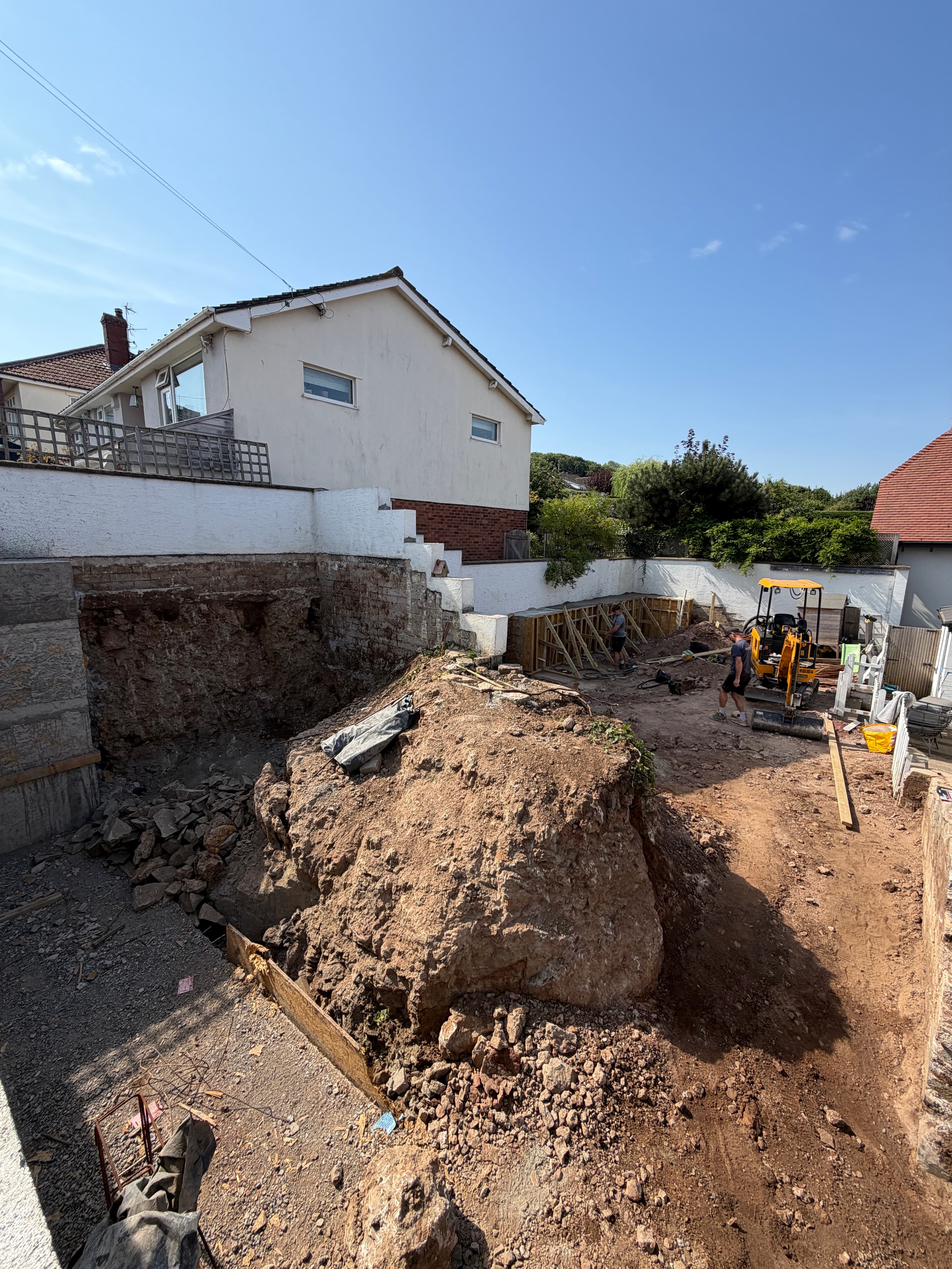 Portishead retaining walls project